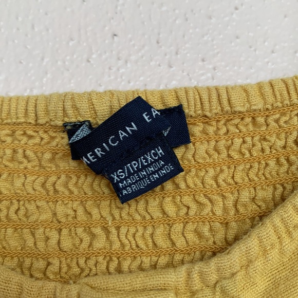 American Eagle Outfitters Mustard Yellow Crop Top S • - Picture 3 of 5